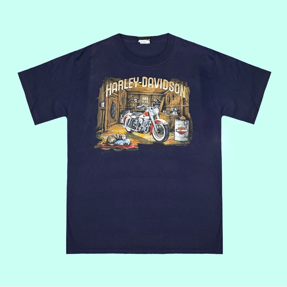 2020 Navy Harley Davidson Daytona Beach Shirt 🏍⛱